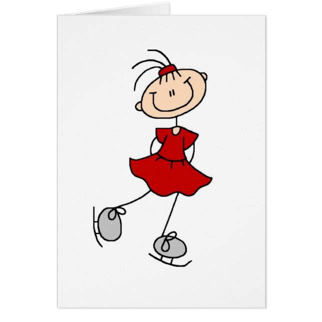 Camisetas y regalos rojos del patinador de hielo (Frente)