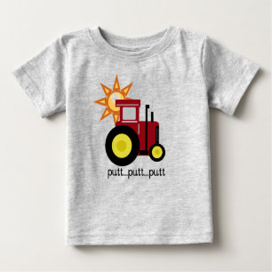 Camisetas y regalos rojos del tractor de granja
