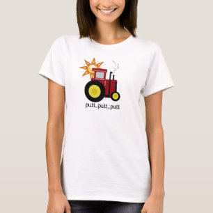 Camisetas y regalos rojos del tractor de granja