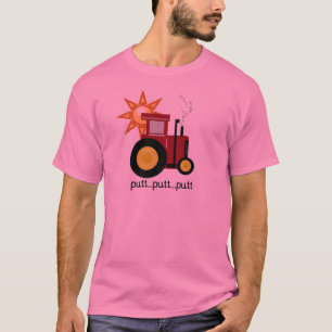 Camisetas y regalos rojos del tractor de granja