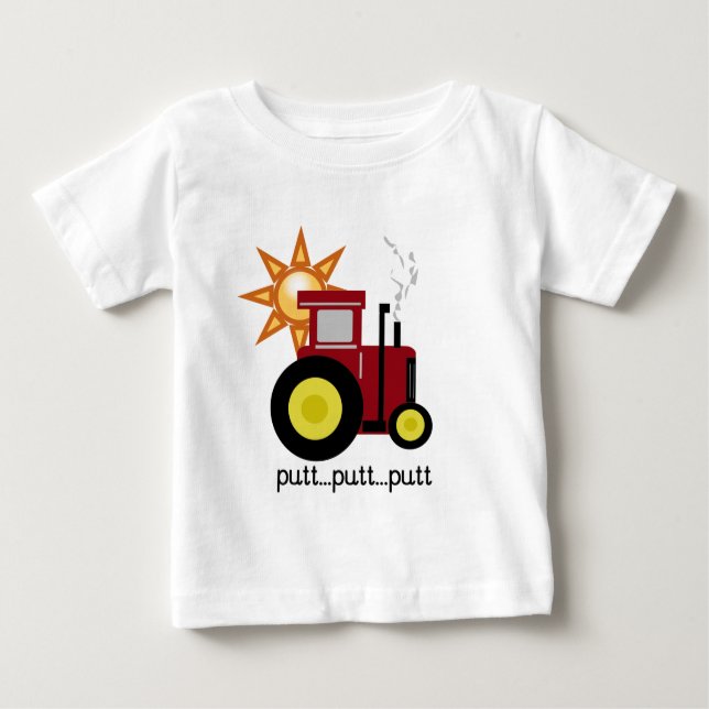 Camisetas y regalos rojos del tractor de granja (Anverso)