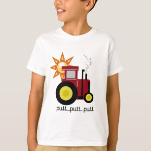 Camisetas y regalos rojos del tractor de granja