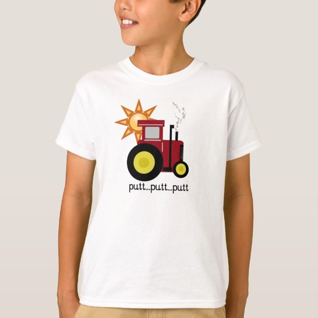Camisetas y regalos rojos del tractor de granja (Anverso)