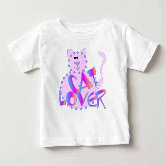 Camisetas y regalos rosados del amante del gato (Anverso)