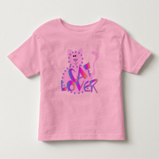 Camisetas y regalos rosados del amante del gato (Anverso)