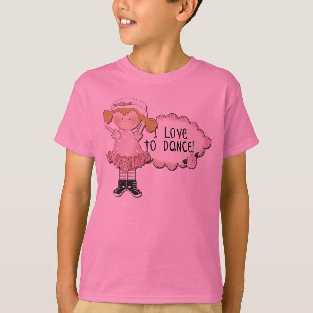 Camisetas y regalos rubios del bailarín del chica (Anverso)