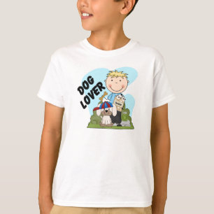 Camisetas y regalos rubios del muchacho del amante