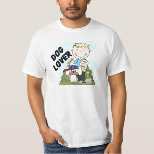 Camisetas y regalos rubios del muchacho del amante