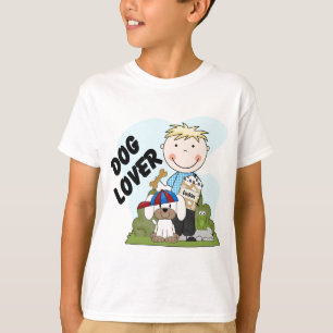 Camisetas y regalos rubios del muchacho del amante