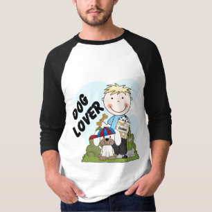 Camisetas y regalos rubios del muchacho del amante