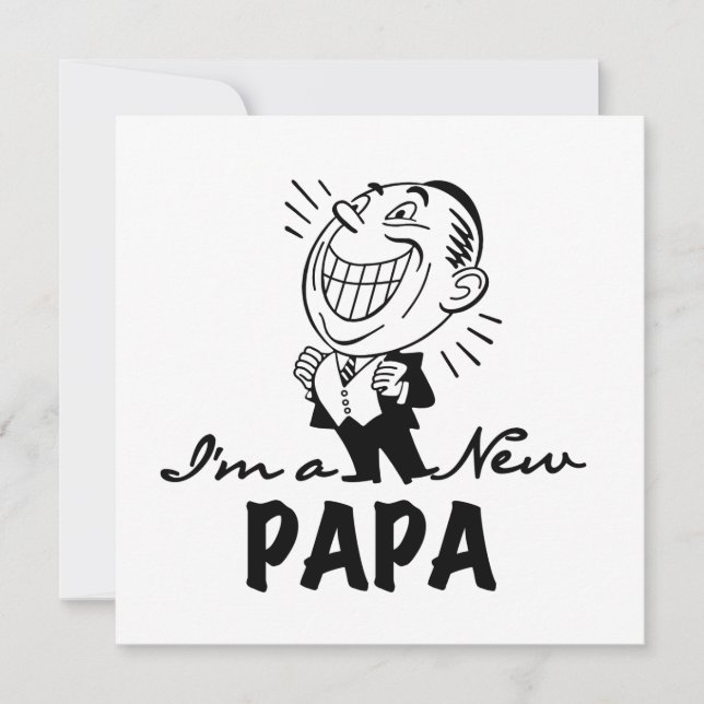 Camisetas y regalos sonrientes de nuevo papá (Anverso)