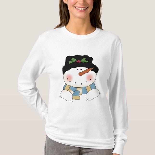 Camisetas y regalos sonrientes de Snowman (Anverso)