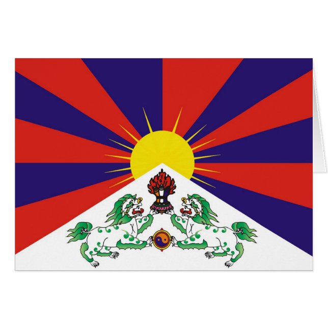 Camisetas y regalos tibetanos de la bandera (Anverso (Horizontal))