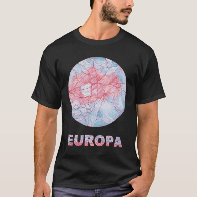 Camisetas y ropa del arte de la luna de Jupiters (Anverso)