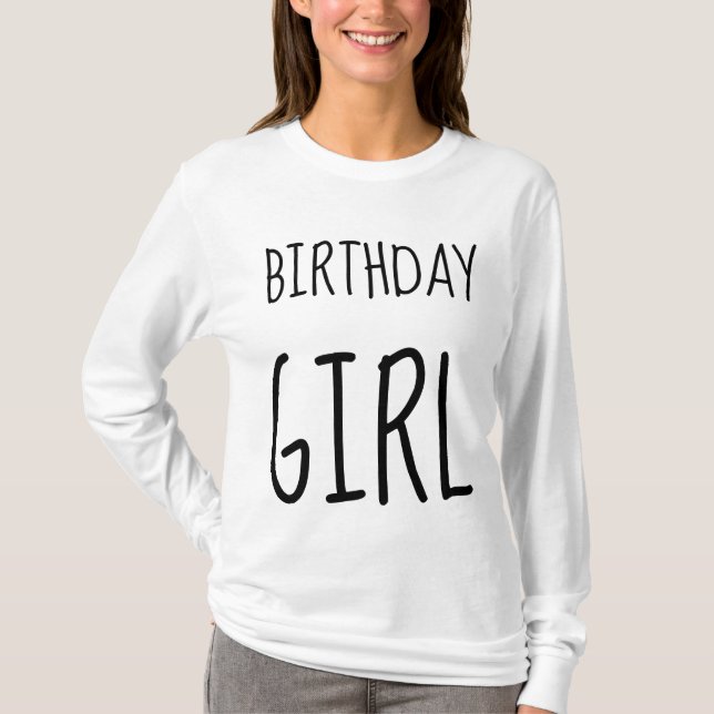 Camisetas y sudaderas CHICAS de CUMPLEAÑOS (Anverso)
