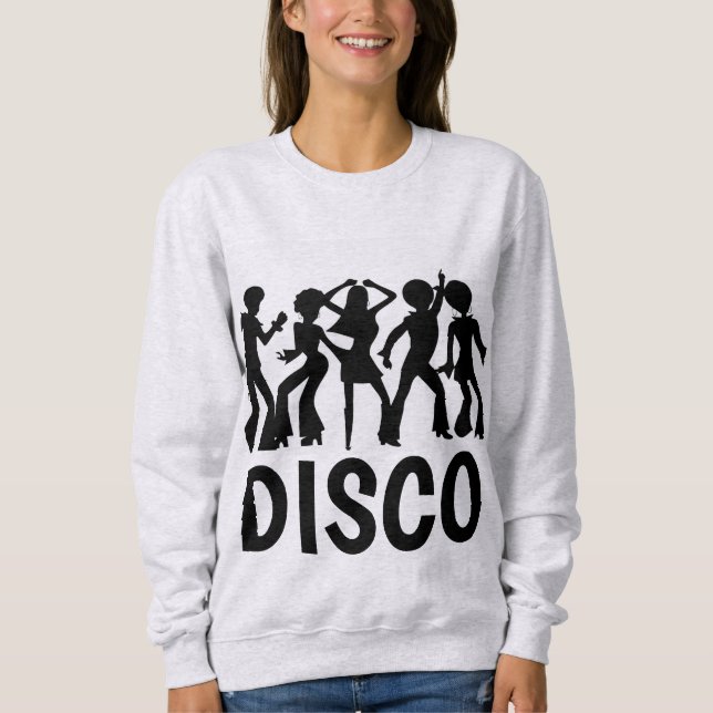 Camisetas y sudaderas de la época DISCO (Anverso)