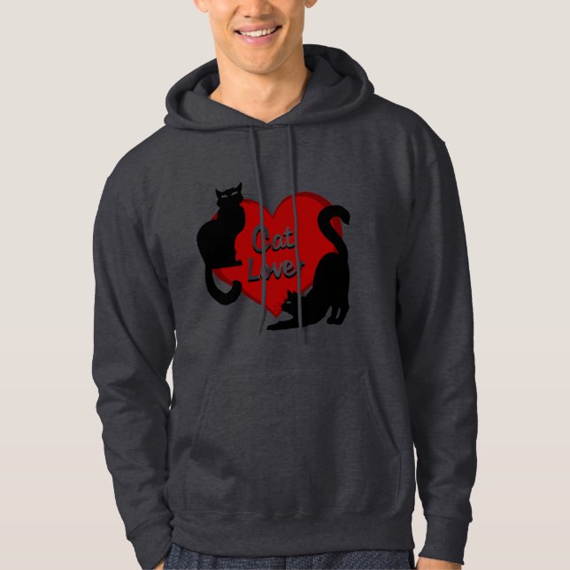 Camisetas y sudaderas del gato Lover Hoodie (Anverso)