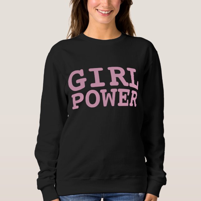 Camisetas y sudaderas GIRL POWER BLACK (Anverso)