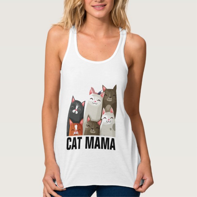 CAMISETAS Y TANKS DE MAMÁ DE GATO (Anverso)