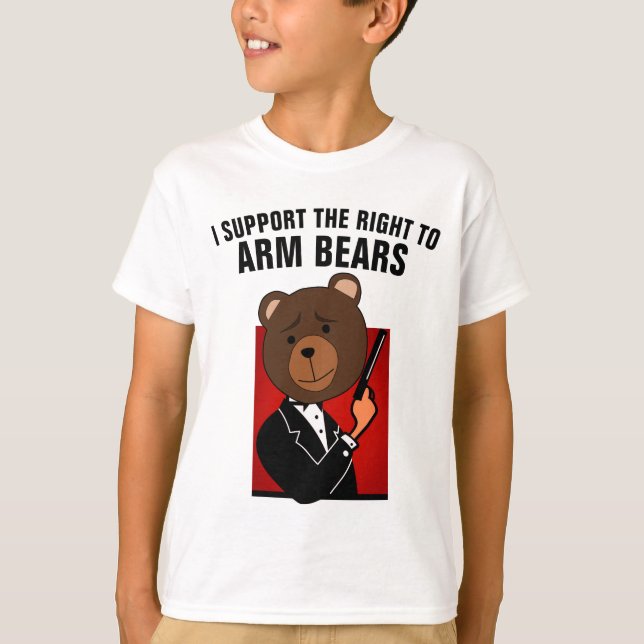 Camisetas Yo apoyo el derecho a armar osos (Anverso)