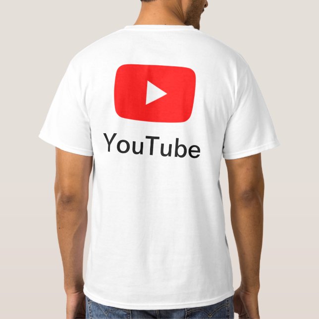 Camisetas YouTube de alta calidad (Reverso)