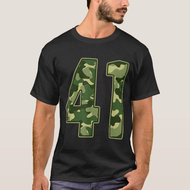 Camo #41 Jersey Number 41 Uniform Fan Favorite Pla (Anverso)