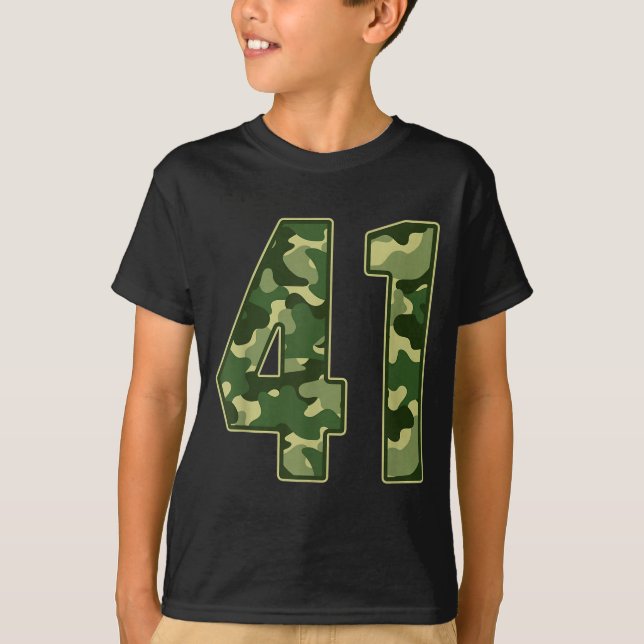 Camo #41 Jersey Number 41 Uniform Fan Favorite Pla (Anverso)