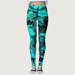 Camo azul legging