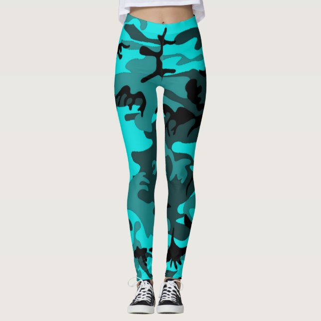 Camo azul legging (Anverso)