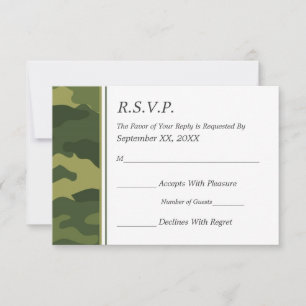 Camo Boda Militar RSVP