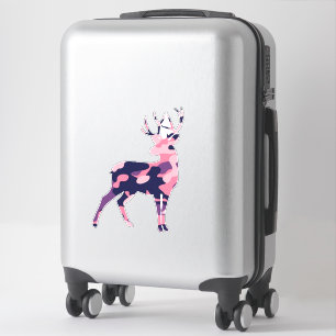Camo Deer Pegatina