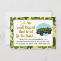 Camo del Ejército Baby Shower Trae Una Tarjeta De 