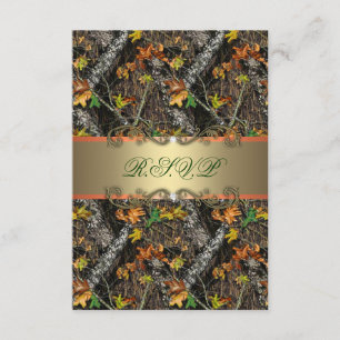Camo formal que casa las tarjetas de RSVP
