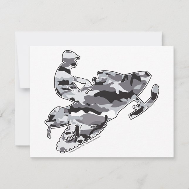 Camo Gray Sled en una copia en negro (Anverso)