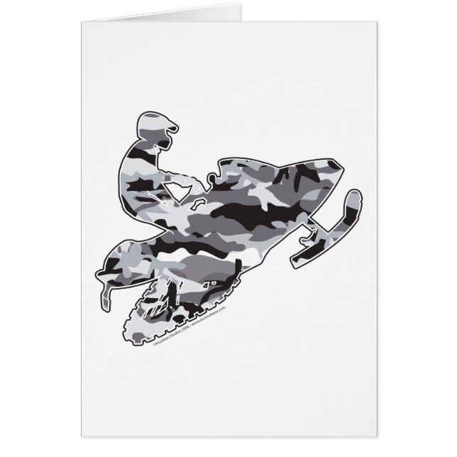 Camo Gray Sled en una copia en negro (Frente)
