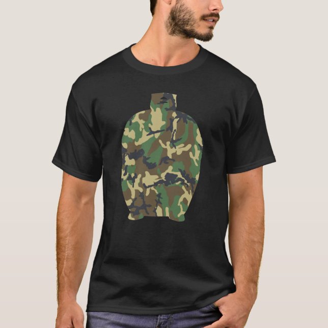  Camo Kamado BBQ Gift camiseta militar (Anverso)