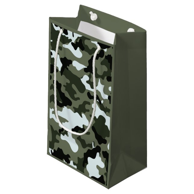 Camo militar Bolsa de regalo pequeña (Angulo Anverso)