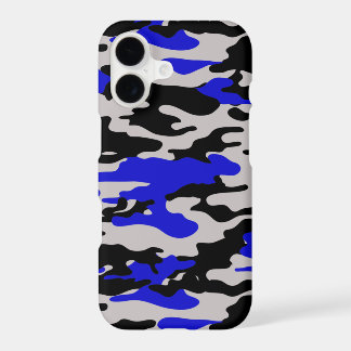 Camo negro y azul - funda para iPhone 7