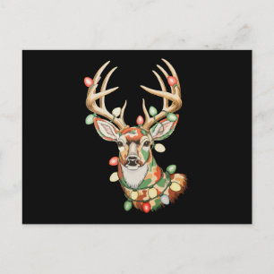 Camo Reno de Navidad Ciervo Festejo Caza de Navida