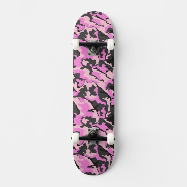 Camo rosa, patineta de 73" (Anverso)