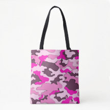 Camo rosado/la bolsa de asas