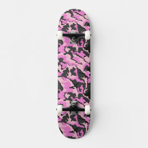 Camo rosado, monopatín del ¾ 7"