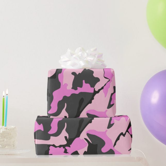 Camo rosado, papel de ajuste (Regalos de fiesta)