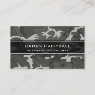 Camo urbano, camuflaje - tarjeta de visita