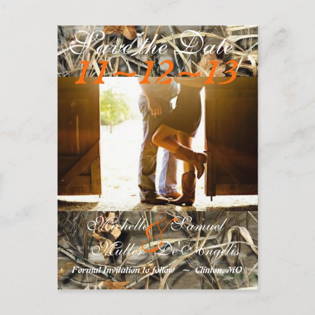 Camoflague moda Guardar la tarjeta postal de fecha (Anverso)