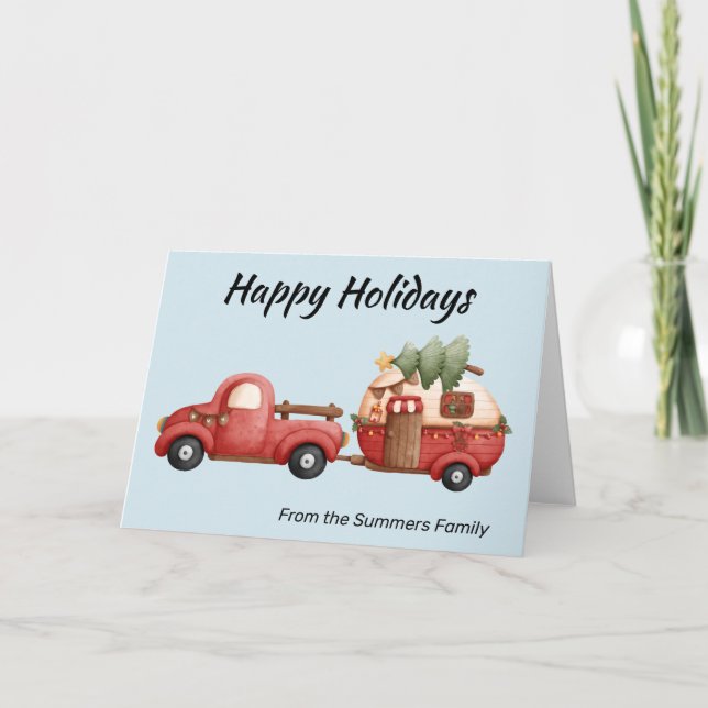 Campamento de Navidad en Autocaravana (Anverso)