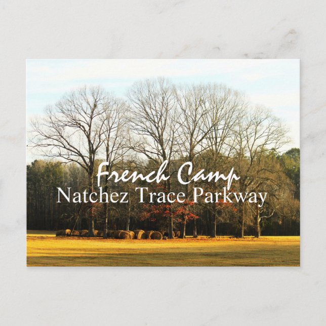 Campamento francés - postal Natchez Trace Parkway (Anverso)