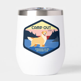 Campamento fuera Tumbler Golden Wine 2025