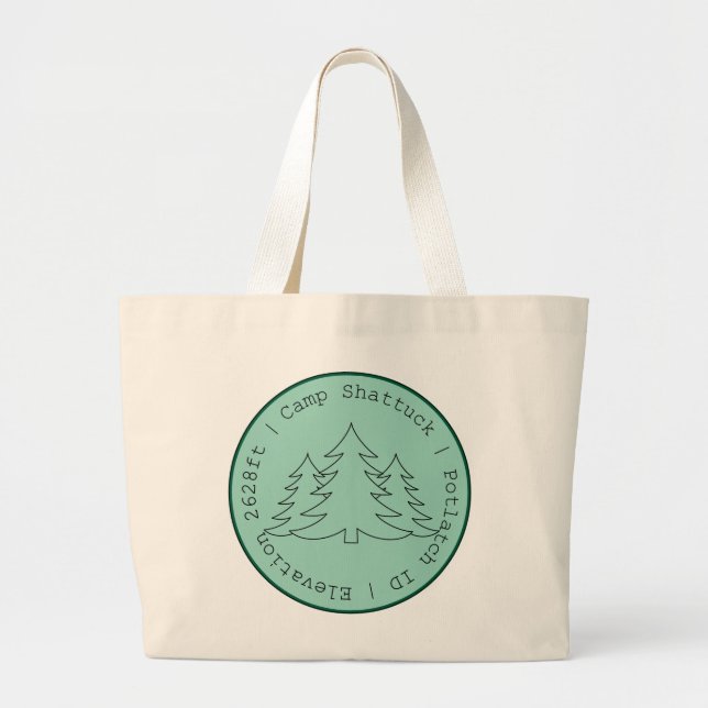 Campamento Shattuck - Bolsa de la marca Tote (Frente)