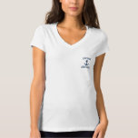 Campaña de las damas capitan camiseta de polo de a<br><div class="desc">Señoras personalizadas: capitán de barco nombra polo de ancla. Ropa náutica con ancla azul marino y blanco y nombre personalizado o letras iniciales monográficas. Idea de regalo de cumpleaños marítimo para hombres y mujeres marineros. Haz tu propio favor para la madre patrón, tía, madre, hermana, padre, abuelo, tío, hijo, amigo,...</div>